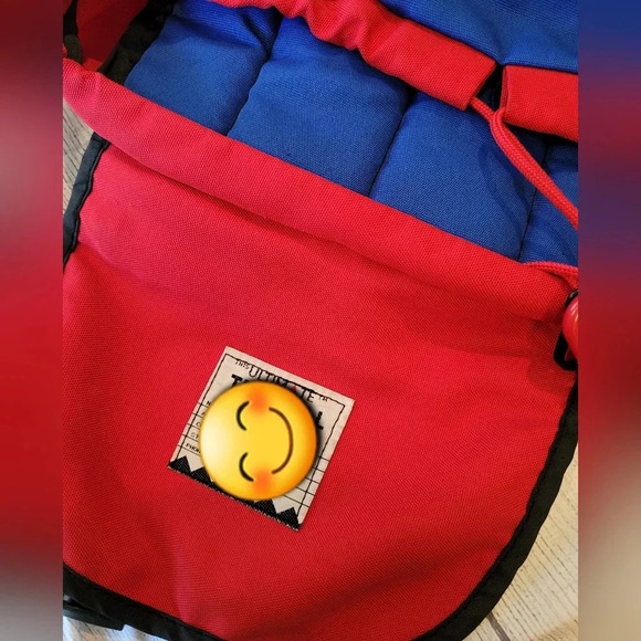 Ultimate Trail Pals Vintage Retro 1990's Outdoor Backpack Blue Red ☆Rare☆ - Picture 9 of 11
